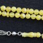 Prayer Worry Beads Tesbih Komboloi Yellow Jade And Sterling Silver Complete