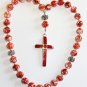 GREEK RUSSIAN ORTHODOX BEADED CHOTKI KOMBOSKINI MOP AMBER CORAL STERLING UNIQUE