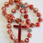 GREEK RUSSIAN ORTHODOX BEADED CHOTKI KOMBOSKINI MOP AMBER CORAL STERLING UNIQUE