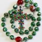 BEADED GREEK CHOTKI RUSSIAN KOMBOSKINI MOP AMBER STERLING GEMSTONES CROSS UNIQUE