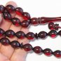 PRAYER BEADS TESBIH RED CHERRY COLOR FATURAN TYPE RESIN VINTAGE OLIVE CUT