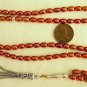 Islamic Prayer Beads Cherry Copper Color Pearls & Sterling Silver