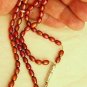 Islamic Prayer Beads Cherry Copper Color Pearls & Sterling Silver