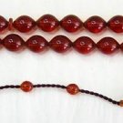 Prayer Beads Supha 33 Dark Honey Turkish Amber - Sikma Kehribar - Collector's