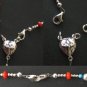 HEAVY STERLING, CORAL & TURQUOISE WEARABLE ROSARY, PENDANT OR NECKLACE **SEE**