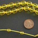 PRAYER BEADS GOLDEN TURKISH AMBER SUPERIOR SUFI STYLE CARVING COLLECTOR'S ITEM