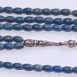 Islamic Prayer Beads Tesbih Gebetskette 99 Beads Lapis Lazuli & Sterling Silver