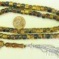 Islamic Prayer beads 99 small Barrel VR Carving Tiger Eyer & Sterling Collector