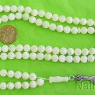 Islamic Prayer Beads Gebetskette 99 Round Mother of Pearl and Sterling Silver