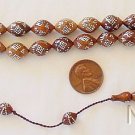 PRAYER WORRY BEADS GEBETSKETTE KUKA WITH FINE STERLING STUDDING RARE COLLECTOR