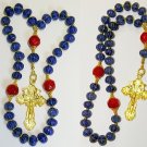 ORTHODOX BEADED CHOTKI KOMBOSKINI GENUINE SAPPHIRE,RUBY AND VERMEIL UNIQUE