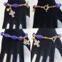 Anglican Rosary bracelet faceted genuine Sapphire Carnelian vermeil micromosaic