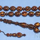 Prayer Beads Tesbih Marbled Multicolor Vintage Galalith +Exceptional+Collector's