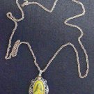 19th Century Gold & Sterling Medal St. Therese Hand Painted Miniature w Ag Chain