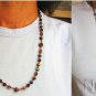 Wearable Catholic Rosary Rosenkranz Chapelet Rainbow Calcilica & Sterling Silver