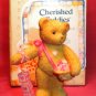 Cherished Teddies Bear Holding Blocks Mini Figurine 1996 203084 *