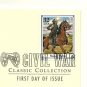 Gold Replica First Day Cover CIVAL WAR w/32 cent stamp 1995 *
