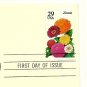 Gold Replica First Day Cover GARDEN FLOWERS w/29 cent stamp 1995 *