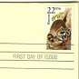 Gold Replica First Day Cover WILD LIFE w/22 cent stamp 1987 *