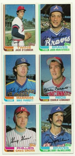 1982 Topps Baseball Uncut Sheet  GREG GROSS MIKE PARROTT *