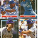 4 X-Large Stickers Jackson Saberhagen PAUL MOLITOR ROBIN YOUNT HOF Hall of Fame 1990 4 X-Large Stickers Jackson Saberhagen PAUL MOLITOR ROBIN YOUNT HOF Hall of Fame 1990