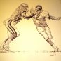 Alan Page Hall of Famer Viking and Bears Shell Oil Drawing NFL 1981