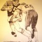 Roland Harper Chicago Bears Shell Oil Drawing NFL 1981