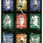9 Card Uncut Sheet Upper Deck MVP Baseball 2002 *