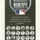 2002 MLB Memorable Moments Ballot Major League Baseball Card
