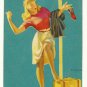 1950's Vintage Trading Swap Playing Cards Blank Back SEXY GIRL FEMALE HITCHHIKING