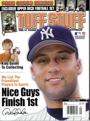 Tuff Stuff Magazine DEREK JETER Sept 2006 Upper Deck Football Cards Included