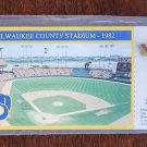 Milwaukee Brewers COUNTY STADIUM Commemorative Pin 1982 AL CHAMPIONS U.S. OIL CO
