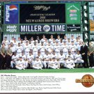2001 Milwaukee Brewers Team Fan Appreciation Night Card Team Photo 8 X 10 *