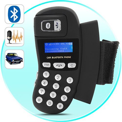 HANDS FREE BLUETOOTH Car Kit, Caller ID, FM Transmitter