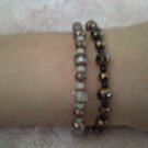 Bronze Leaf Handmade Bracelet(grey or black)