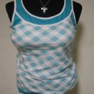 1X CUTE BLUE AND WHITE TANK TOP