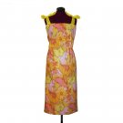 YELLOW WITH ENVY COTTON DRESS - WOMEN'S LIGHT FLORAL DRESS