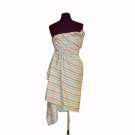 RAINBOW BRIGHT DRESS OF RED WHITE AND YELLOW DESIGN FOR