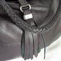 Purple Hobo Leather Handbag with metalic details