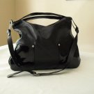 SofiSmart Black leather Hobo with patent leather
