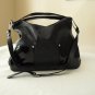 SofiSmart Black leather Hobo with patent leather