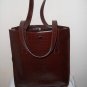 SofiSmart- Brown Croco embossed leather Tote