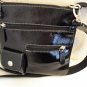 Black Patent Argentine Leather Shoulder Bag