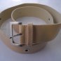 Tan leather belt with eyelets