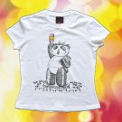 Panda Love Series T-Shirt (Panda Loves Ice-Cream) - female cutting