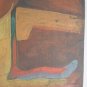 Joan Miro surreal oil painting on cardboard