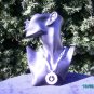 Necklaces Design by Hypnotic Jewelry White and Blue Saturn