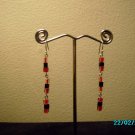 Earrings Design by Hypnotic Jewelry Red and Black