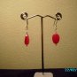 Earrings Design by Hypnotic JewelryTwisted Sterling Silver and Fuchsia Jade"