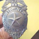 RARE FAA SECURITY TECHNICAL CENTER NJ BADGE-HALLMARKED BLACKENTON